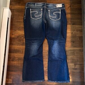 Silver Jeans Dark Blue Flare & Wide Leg